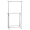 Household Essentials 62" Folding Double Garment Rack with Wheels